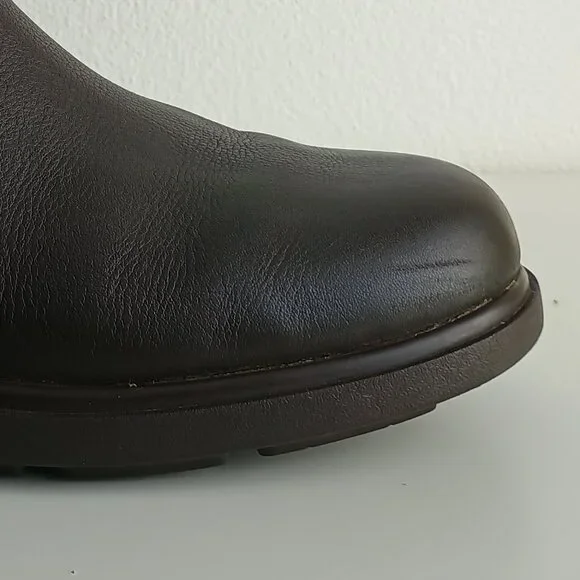 UGG Harrison Moto, Stout Leather (Espresso Brown), Size Women 12 - Picture 11 of 12